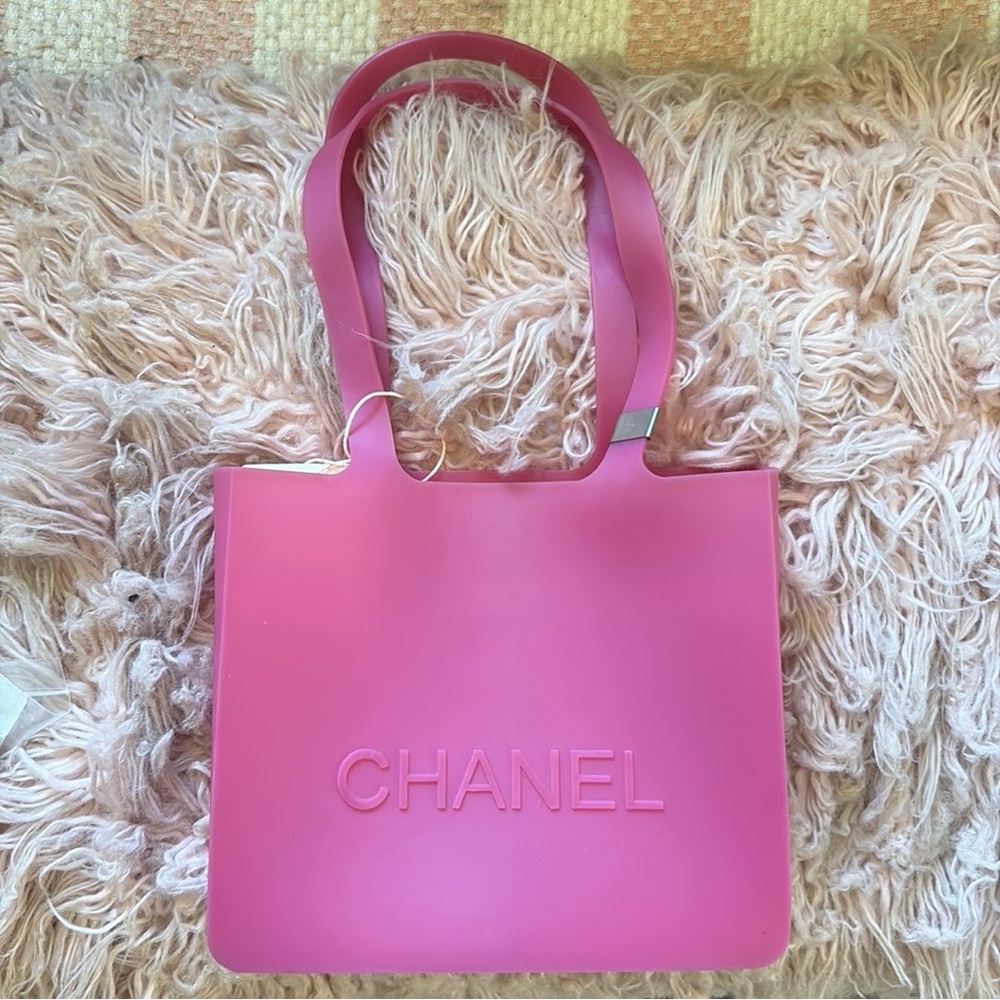 Chanel Pink Jelly Petite Shopping Tote - Picture 1 of 7